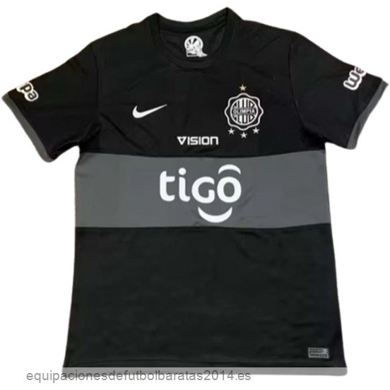 Nuevo Tailandia 2ª Camiseta Club Olimpia 24/25 Negro Baratas